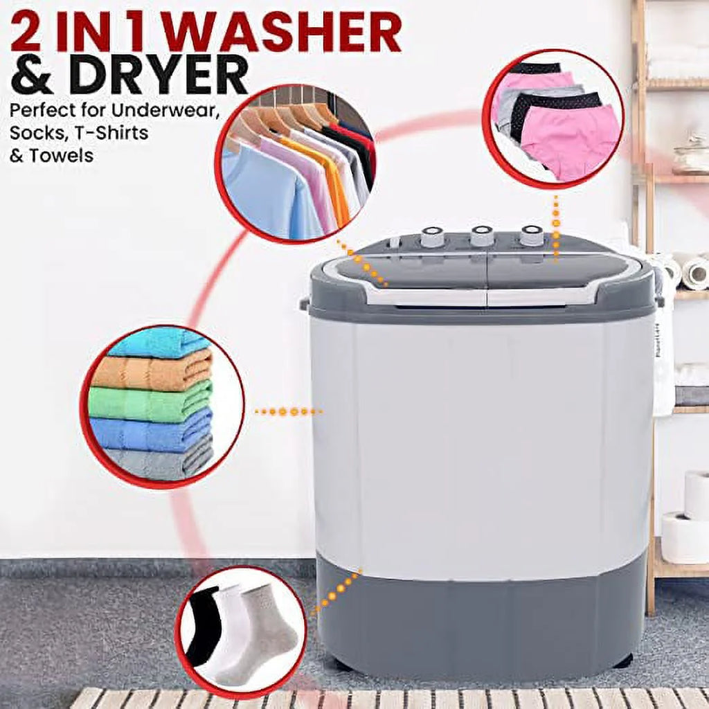 Pure Clean Compact 2-in-1 Portable Washer & Dryer V3292