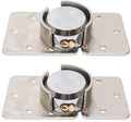2pcs Garage Shed Door Lock Shackle Padlock Van Garage Door Cargo Trailer Security Hasp Padlock w/ Keys Pack of 2