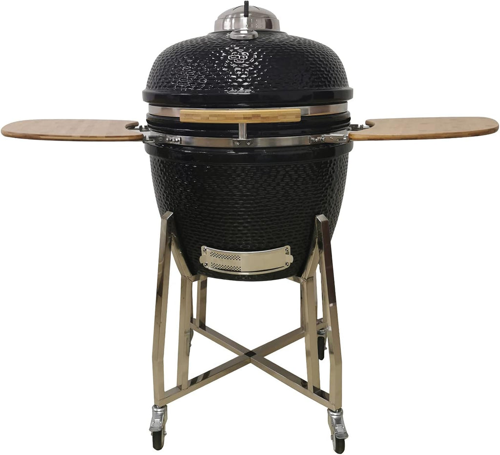 Lifesmart 15 Kamado 6-in-1 Grill with Stainless Steel Cart T234