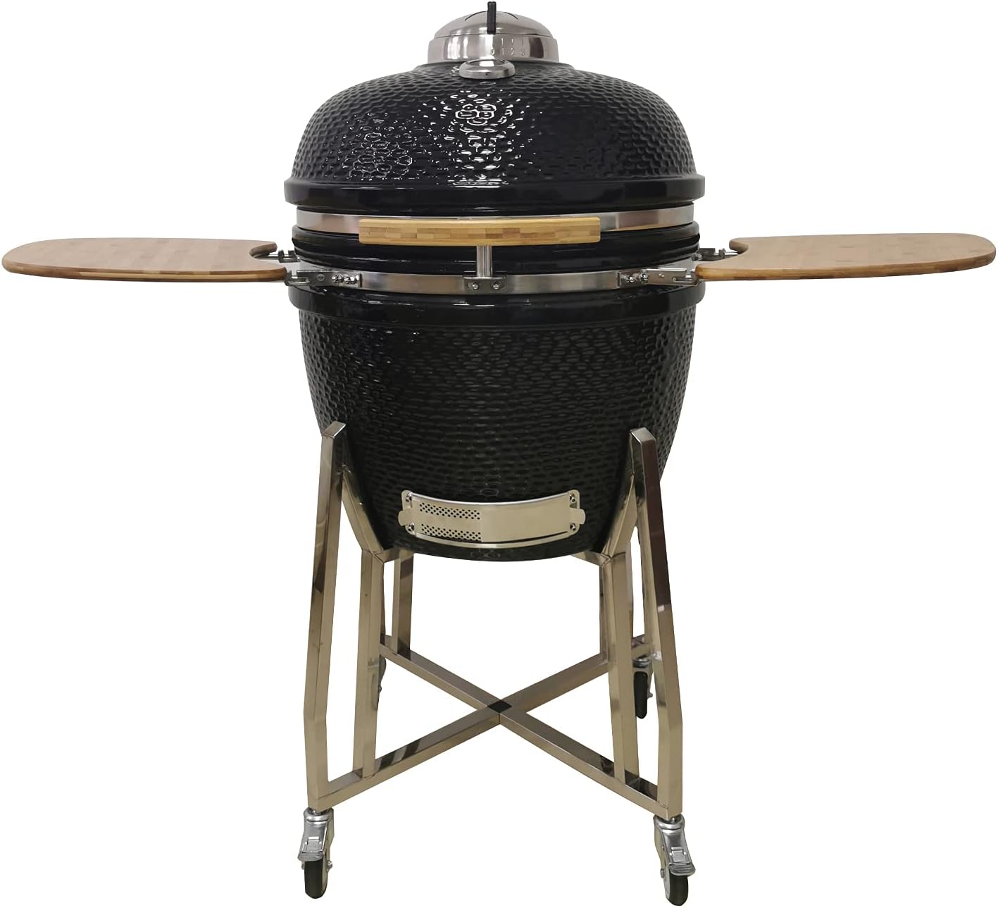 Lifesmart 15 Kamado 6-in-1 Grill with Stainless Steel Cart T234