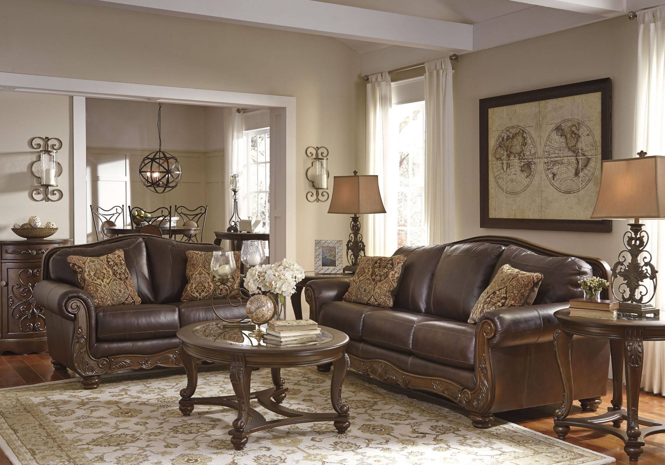 Ashley Norcastle Dark Brown Accent Cabinet T4930
