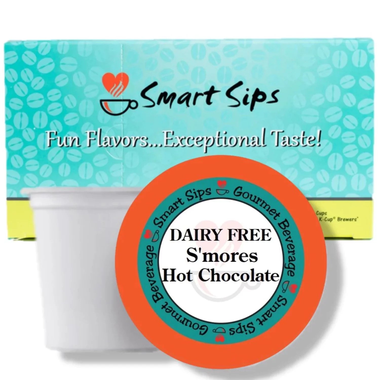 Smores Hot Chocolate Pods for Keurig, Lactose-Free Gourmet Hot Cocoa M369498