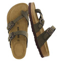 CUSHIONAIRE Women's Luna Cork Footbed Sandal I795