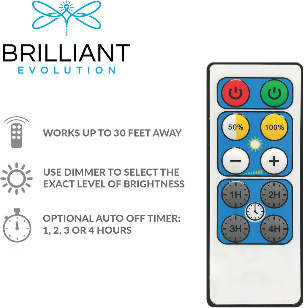 Brilliant Evolution Wired LED Under Cabinet Light Kit with Remote Control, 3 Bars, 3000K Warm White W554