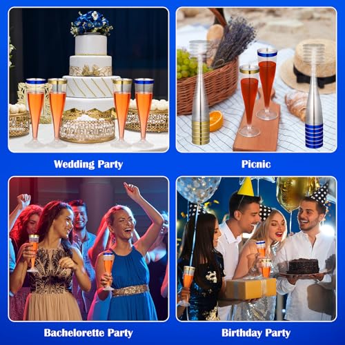 36 Pcs Plastic Champagne Flutes 4.5 oz Clear Toasting Glasses for Party V61372