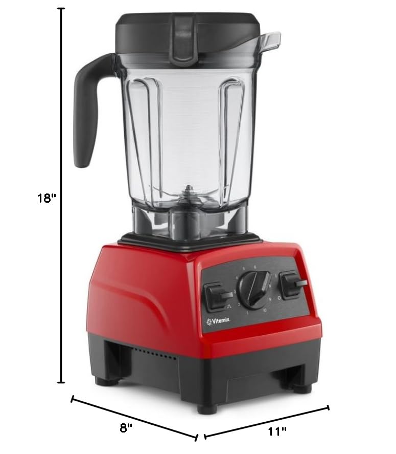 Vitamix Explorian Blender, 64 oz, Red (Renewed Premium) M762