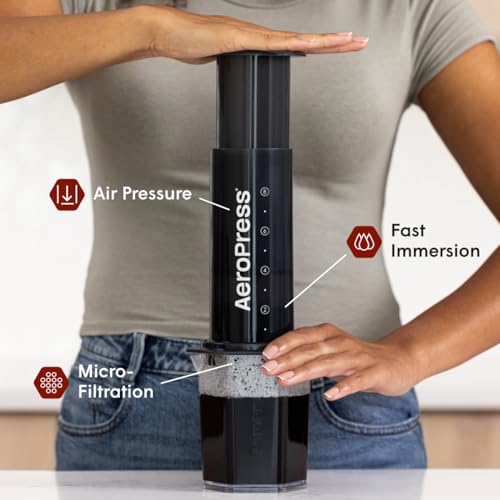 AeroPress Original XL Coffee Press – 3-in-1 Portable Coffee Maker for Camping & Travel Y52044