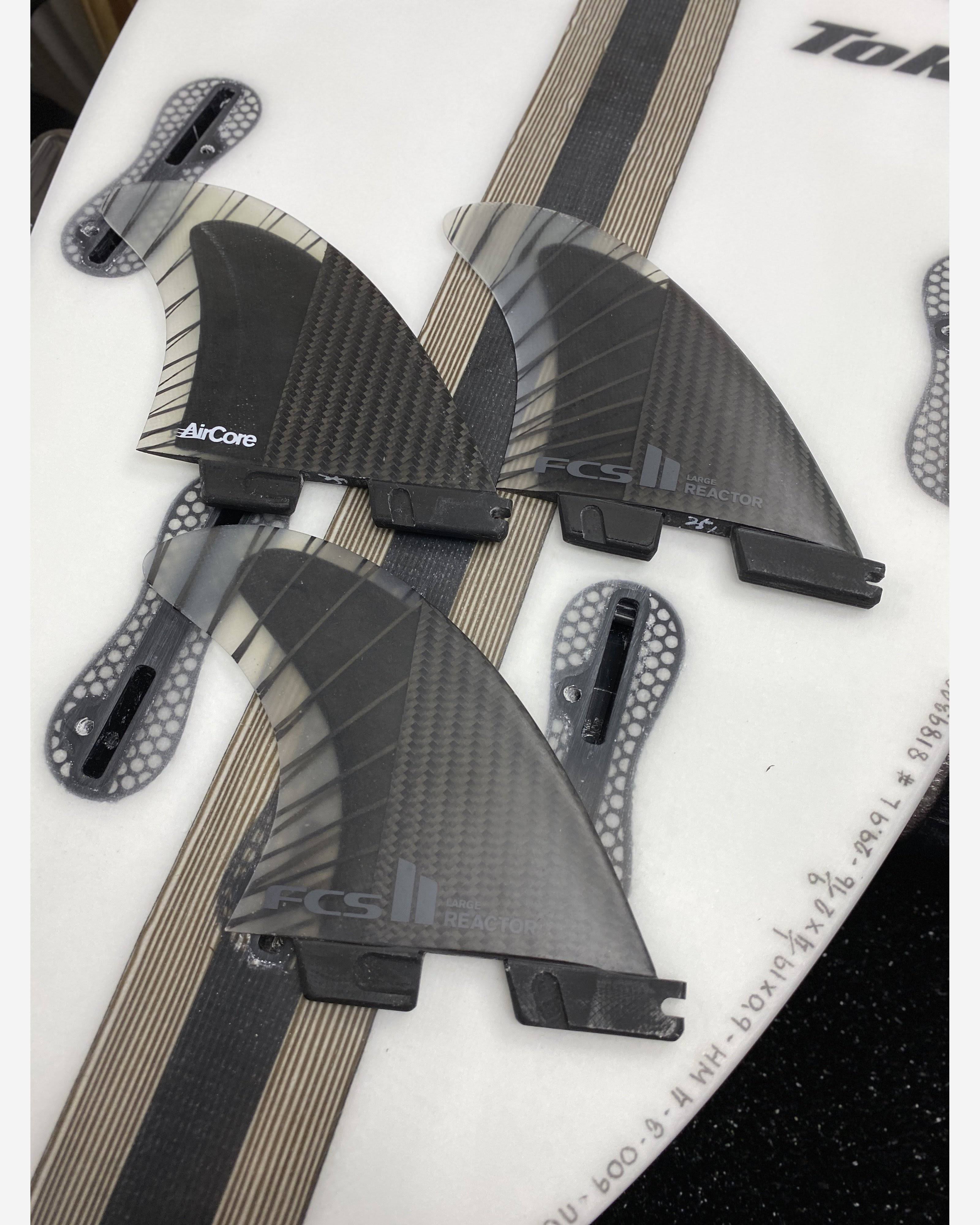 FCS II Reactor PC Carbon Medium Tri Fin Set W5720