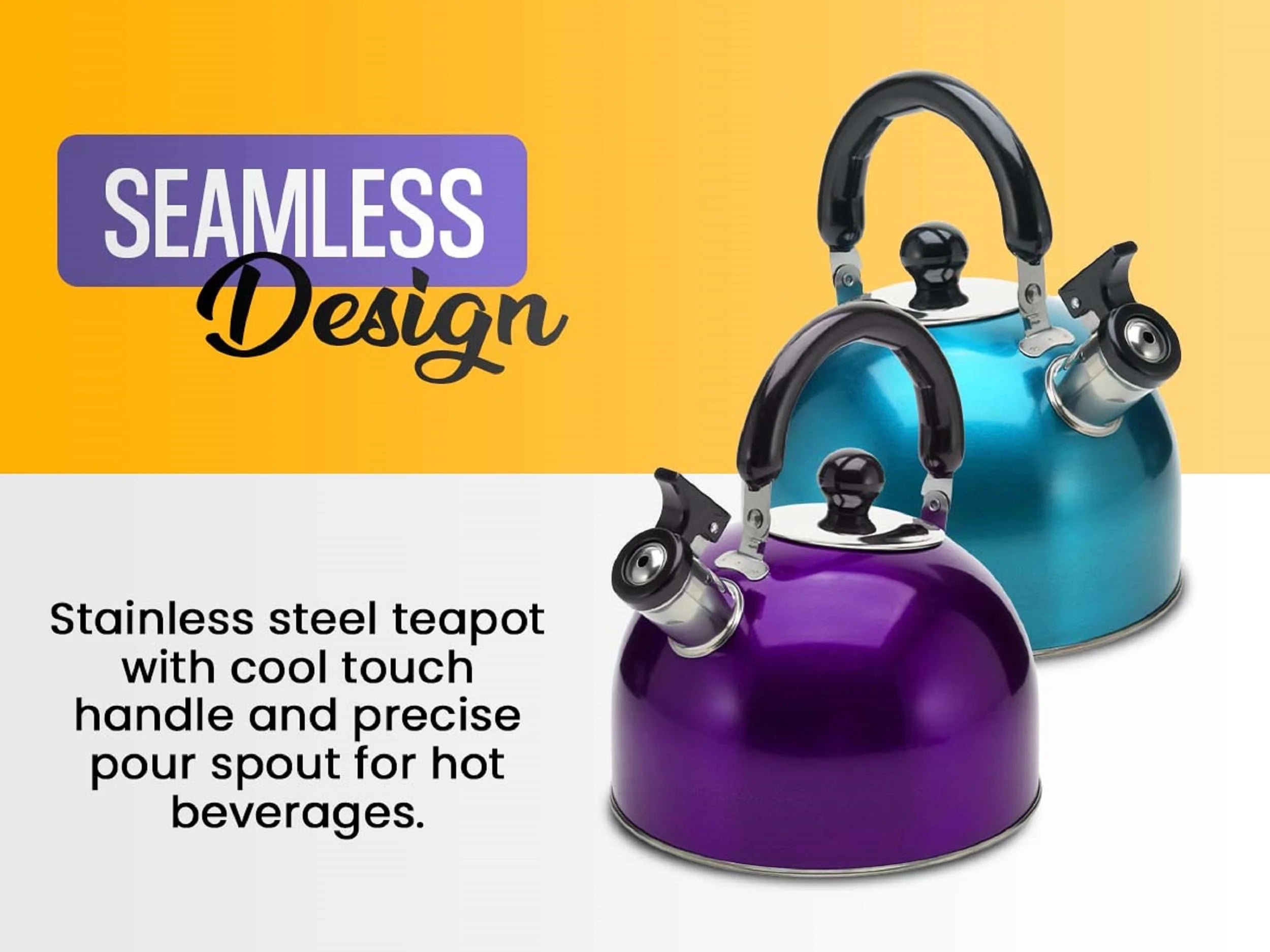 YBM Home Stainless Steel Whistling Tea Kettle B46437