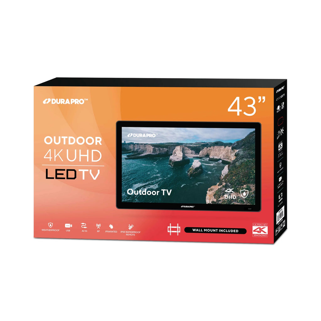 Suncast 43" Outdoor Partial Shade 4K UHD LED TV with Waterproof Remote H7507