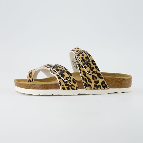 CUSHIONAIRE Women's Luna Cork Footbed Sandal I795