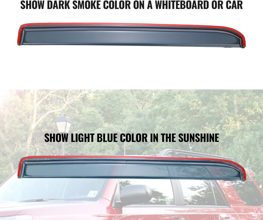 In-Channel Rain Guards for 2016-2022 Tacoma Double Cab, Side Window Deflectors, Pack of 2 I576