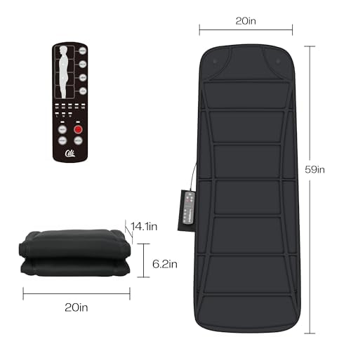 CILI Full Body Massage Mat with Heat and Vibration Q744