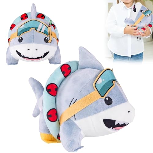Cute Land Shark Plush Toy 9.8 Inch Soft Stuffed Animal Pillow Doll W878253