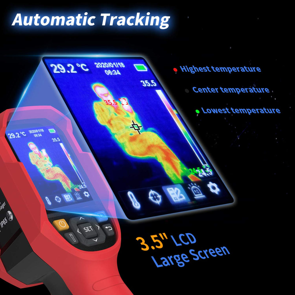 IR Infrared Thermal Imager Camera Rechargeable Handheld with 3.5" LCD Display P901