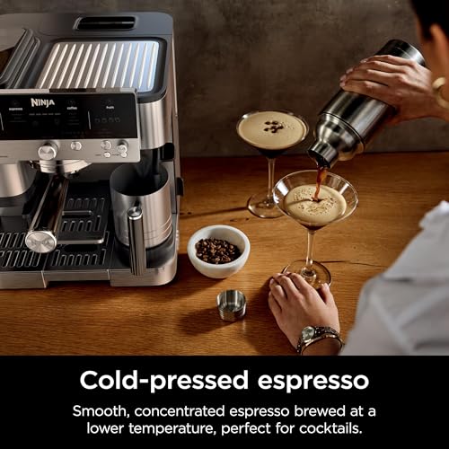 Ninja Luxe Café Premier Series Espresso Machine and Drip Coffee Maker, Stainless Steel T553