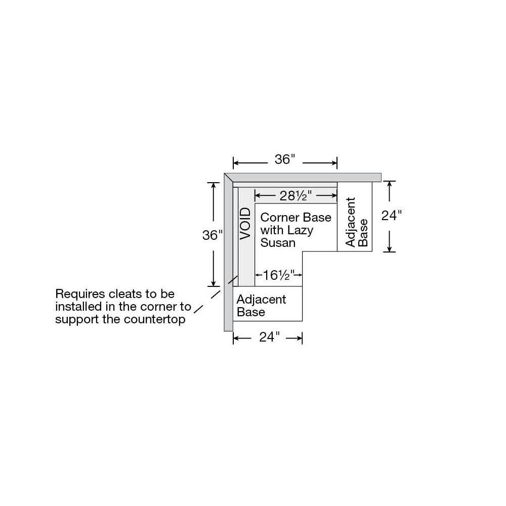 Hampton Bay Assembled 28.5x34.5x16.5 in. Lazy Susan Corner Base Kitchen Cabinet in Medium Oak T67656