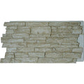48 inchw x 24 inchh x 1 1/4 inchd Acadia Ledge Stacked Stone, Stonewall Faux Stone Siding PANEL, Sandstone