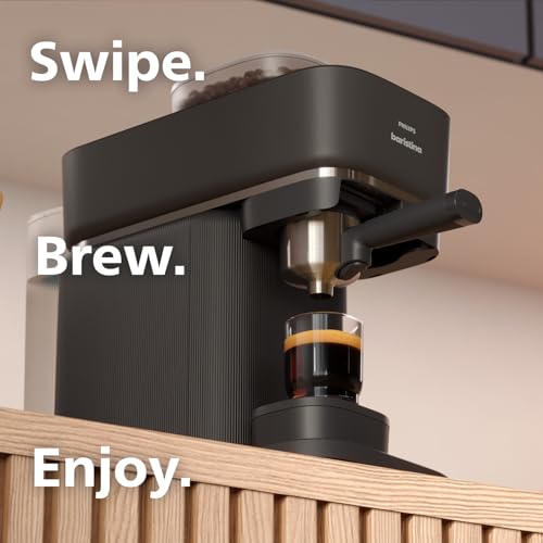 Philips Baristina Espresso Machine, Compact, 16 Bar Pump Pressure, Black B155