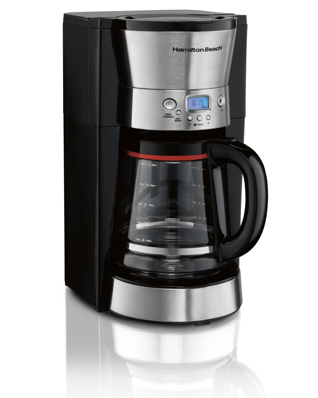 Hamilton Beach Programmable Coffee Maker, 12 Cups, Black X993697