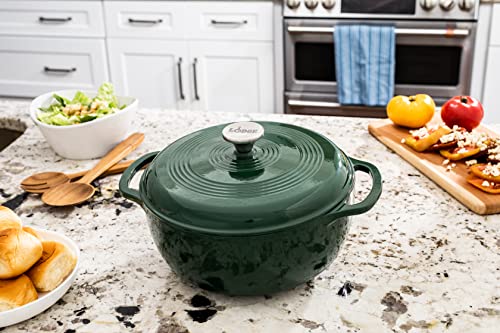 Lodge 6 Quart Enameled Cast Iron Dutch Oven with Lid, Indigo A835868