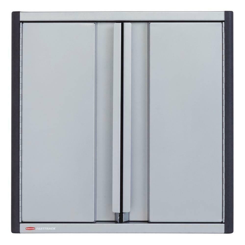 Rubbermaid FastTrack 5 Piece 24 inch Garage Tool Cabinet Kit Rail Storage System