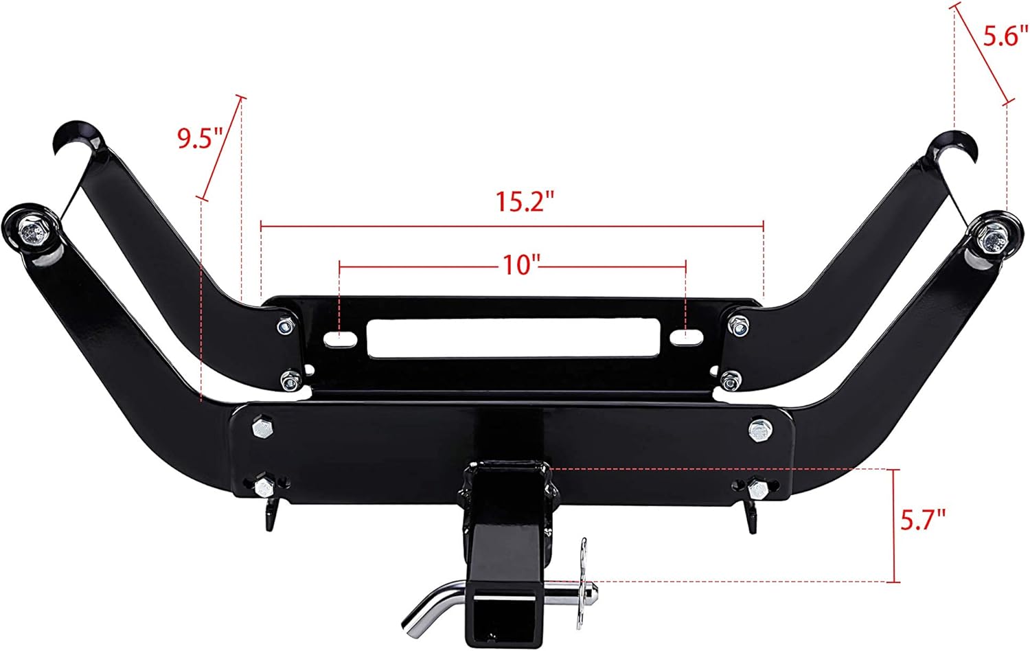 Universal Winch Mount Plate 15000Lbs for 2" Hitch Receiver S3385