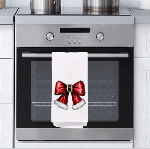 Christmas Tree Kitchen Towels - Neutral Christmas Hand Towels, 16 x 24 Inch V47794