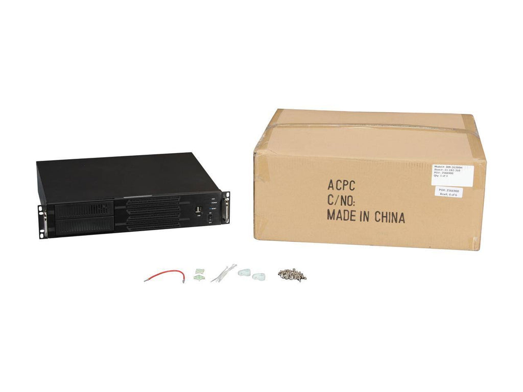 Athena Power RM-2U200H Black 2U Rackmount Server Case U456731