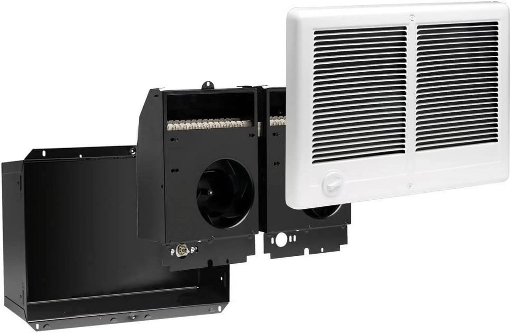 Cadet Com-Pak Twin Electric Wall Heater with Thermostat, 240V, White E989227