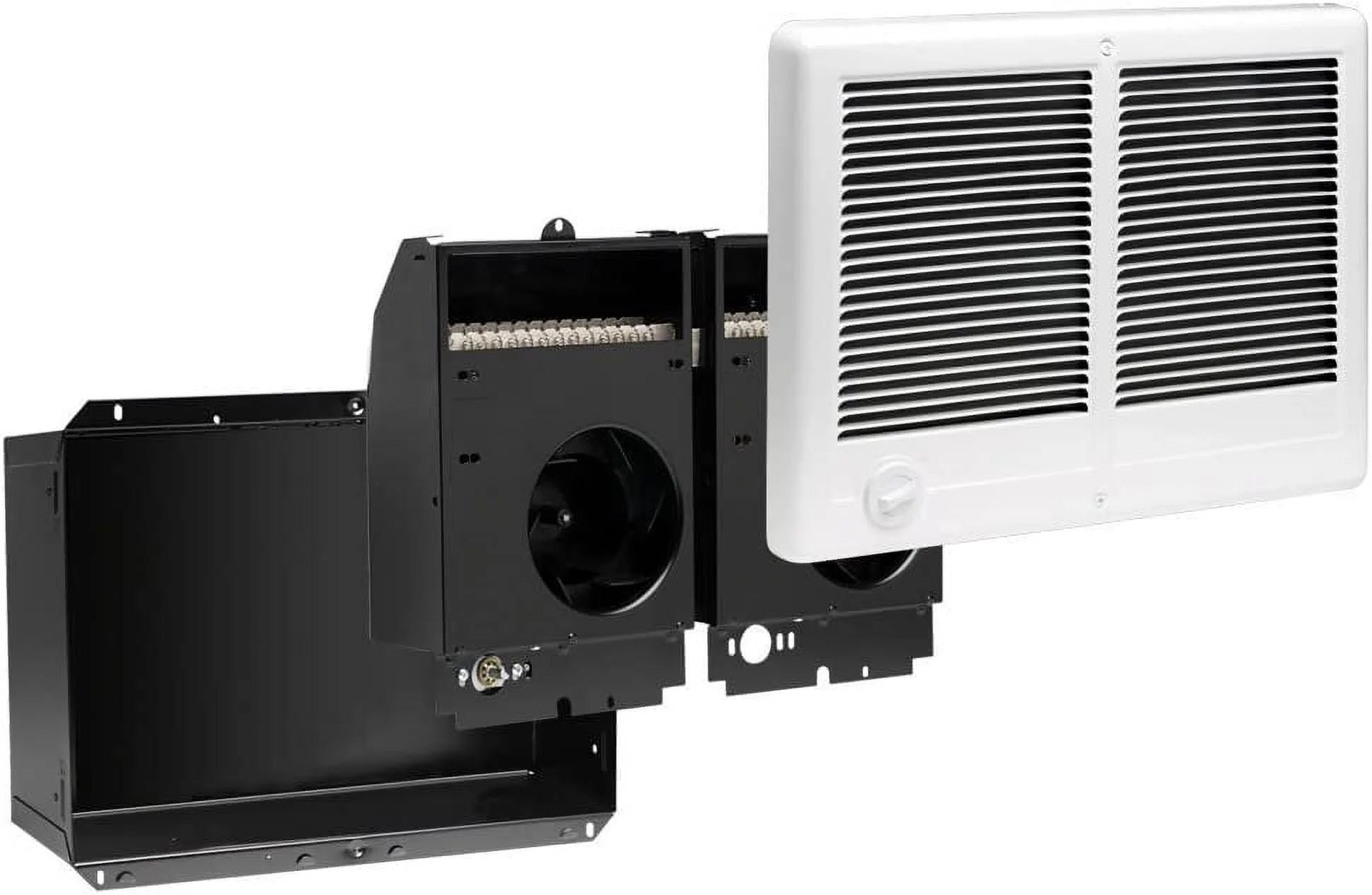 Cadet Com-Pak Twin Electric Wall Heater with Thermostat, 240V, White E989227