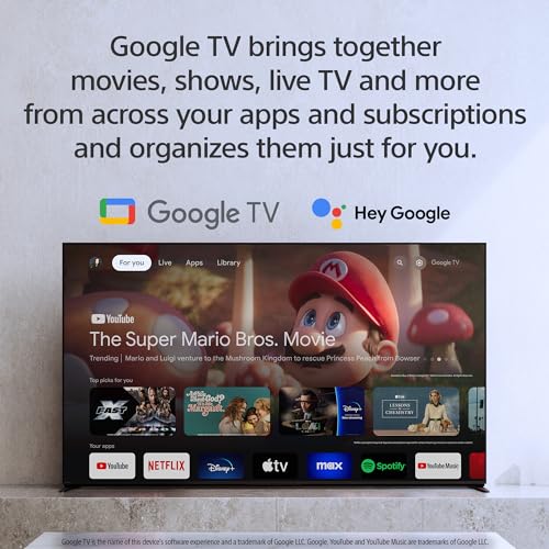Sony 65-Inch BRAVIA 3 4K Ultra HD LED Smart TV with Google TV Dolby Vision HDR C831