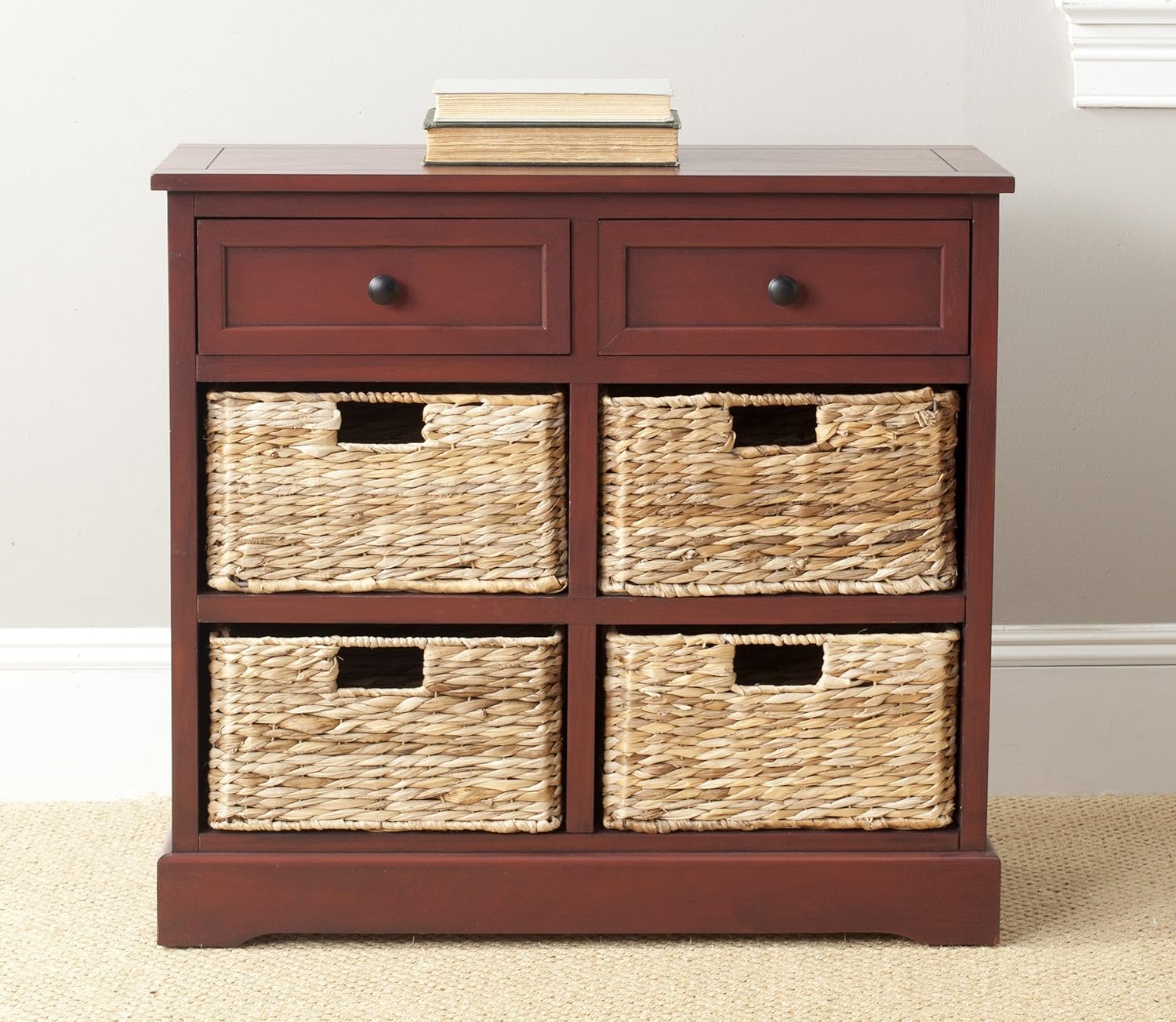 Safavieh American Homes Herman Brown Wicker Basket Storage Unit G834