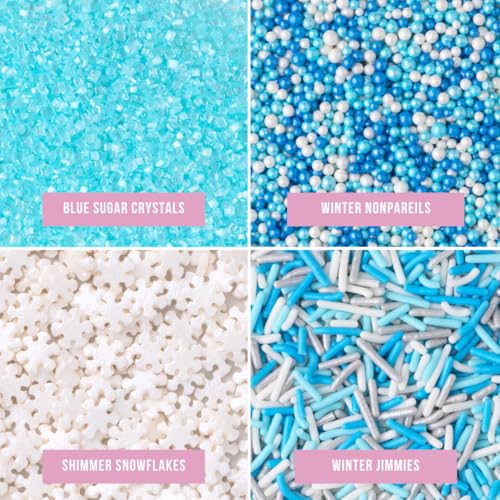 Sweets Indeed Christmas Sprinkles Mix 10.9 oz Holiday Blend O12924
