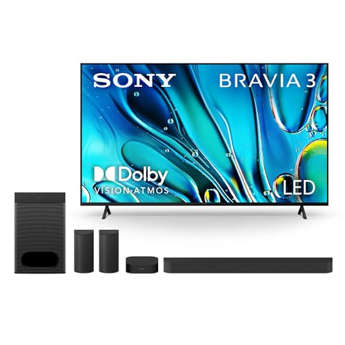 Sony 65-Inch BRAVIA 3 4K Ultra HD LED Smart TV with Google TV Dolby Vision HDR C831