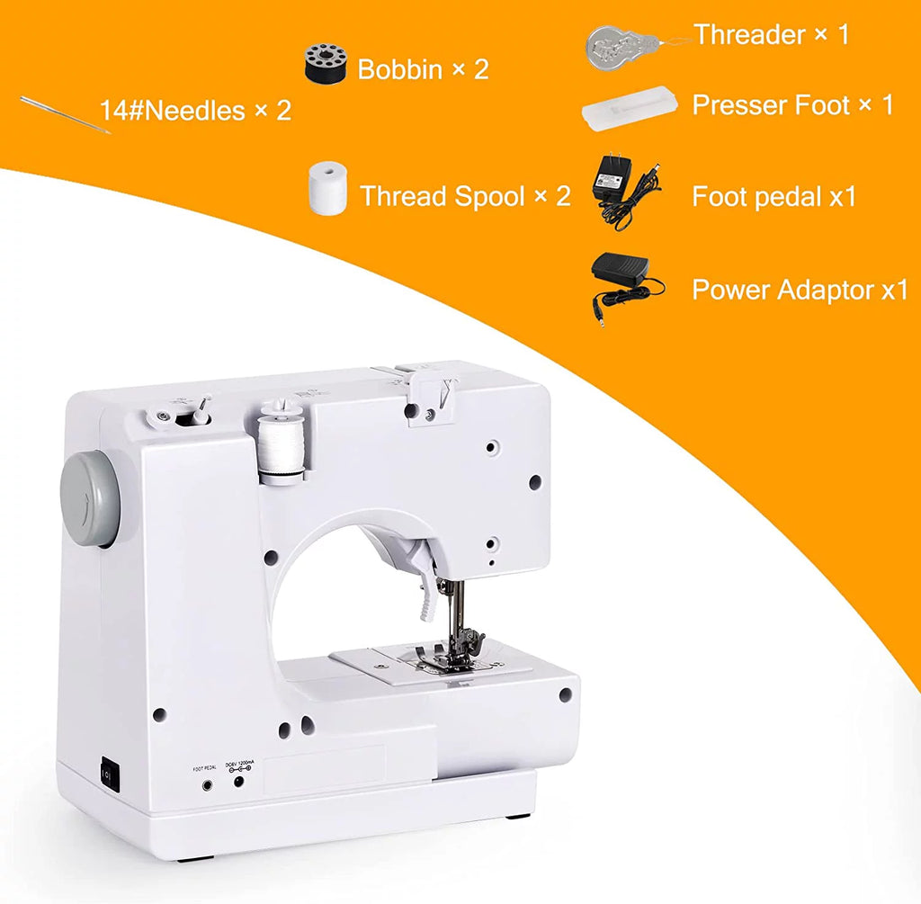 Portable Sewing Machine with 12 Built-In Stitches L98401