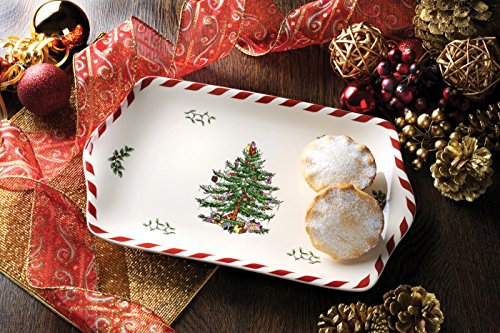 Spode Christmas Tree Peppermint 14oz Mug & Spoon Set (4-Piece) L371800