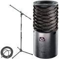 Aston Microphones Origin Large Diaphragm Cardioid Condenser Microphone + On-Stage Euro Boom Mic Stand + Mic Cable