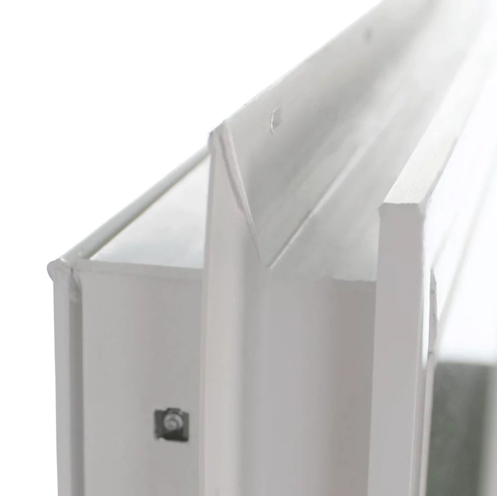 Double Pane Transom Window 72" x 10" with Grids Vinyl Low-E Glass F996