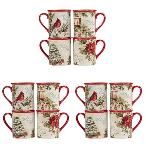 Silent Night 16 oz. Mugs, Set of 4 by Certified International C581
