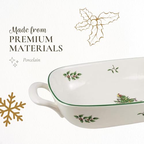 Spode Christmas Tree 14-Inch Tree-Shaped Porcelain Serving Platter H48565