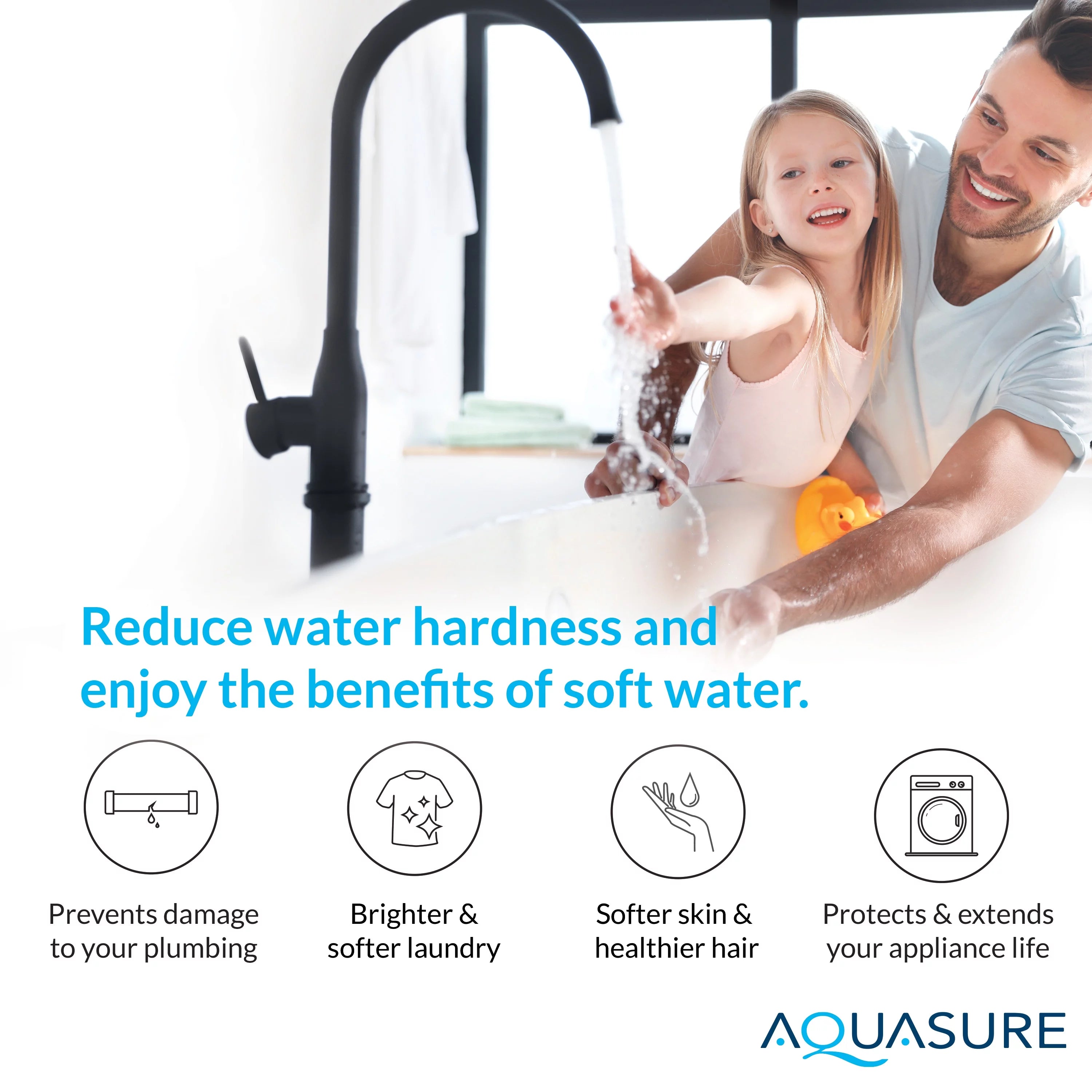 Aquasure Harmony 64,000 Grain Whole House Water Softener with Aquatrol Smart Metered Control B250