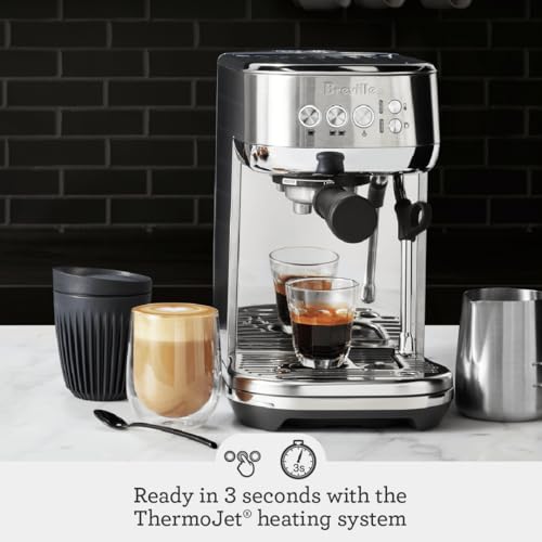 Breville Bambino Plus Espresso Machine BES500BSS, Brushed Stainless Steel U564