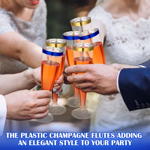 36 Pcs Plastic Champagne Flutes 4.5 oz Clear Toasting Glasses for Party V61372