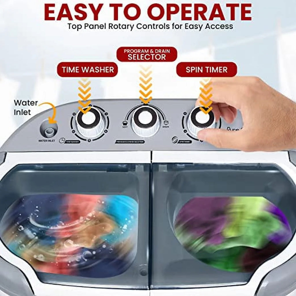 Pure Clean Compact 2-in-1 Portable Washer & Dryer V3292