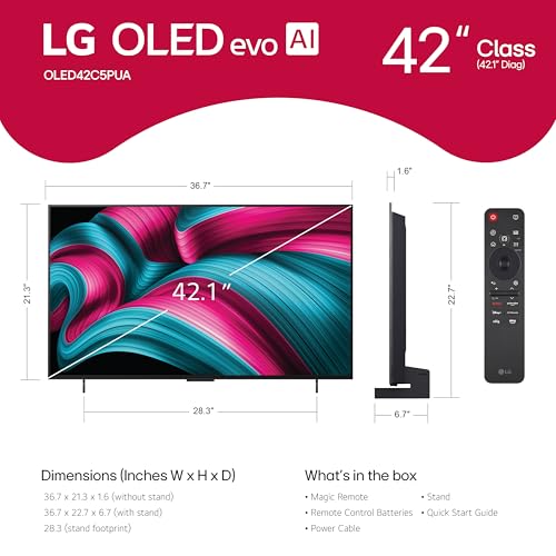 LG 55-Inch Class OLED evo AI 4K C5 Series Smart TV Y73906
