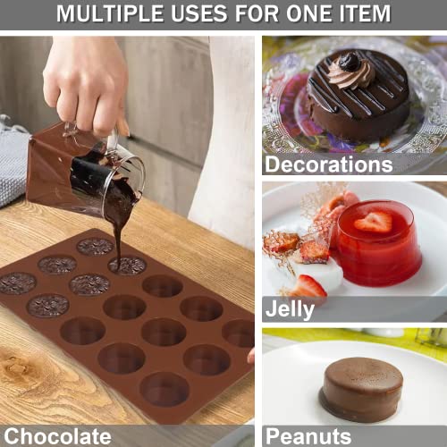Silicone Mold for Baking, Half Sphere Chocolate Cake Jelly Mold (2 Packs) L40364