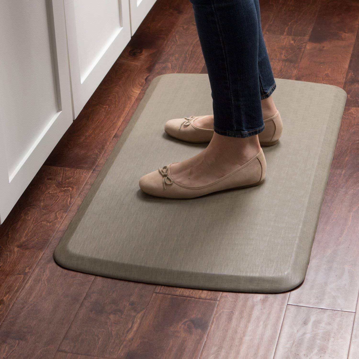 GelPro Elite Vintage Leather Anti Fatigue Kitchen Mat, Rustic Brown N322