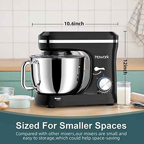 HOWORK Electric Stand Mixer 6.5QT Stainless Steel Bowl, Blue P383969