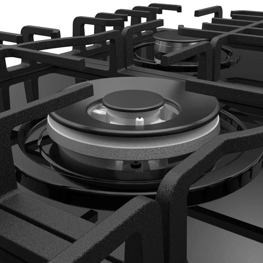 Empava 30 in. Gas Cooktop with 5 Sealed Burners, Black Tempered Glass S851